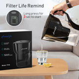 Frizzlife FP40 Water Filter Pitcher, Large 10 Cup purifier System with Filter Life Remind, view 3