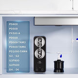 Frizzlife Pressure Mini Water Tank for All Tankless Reverse Osmosis System, Small Water Storage Tank for PD600, PX500A, PD800, PD1000, PD400, G3P600, G3P800, G2, Fit 1/4” & 3/8” Water Tubing RO system, view 2