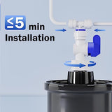Frizzlife Pressure Mini Water Tank for All Tankless Reverse Osmosis System, Small Water Storage Tank for PD600, PX500A, PD800, PD1000, PD400, G3P600, G3P800, G2, Fit 1/4” & 3/8” Water Tubing RO system, view 6