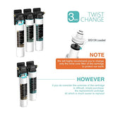 Frizzlife SED15R-HF Replacement Housing Kit With SED15R Filter Cartridge Inside - For DW15, DW15F, TW15 Under Sink Water Filter Systems, view 3