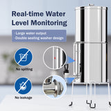 Frizzlife Sight Glass Spigot, Compatible with The berkey and Frizzlife G190, G210 Gravity-Fed Water Filtration System, Clear View Water Level with Red Floating Ball, Durable Metal Material, view 2