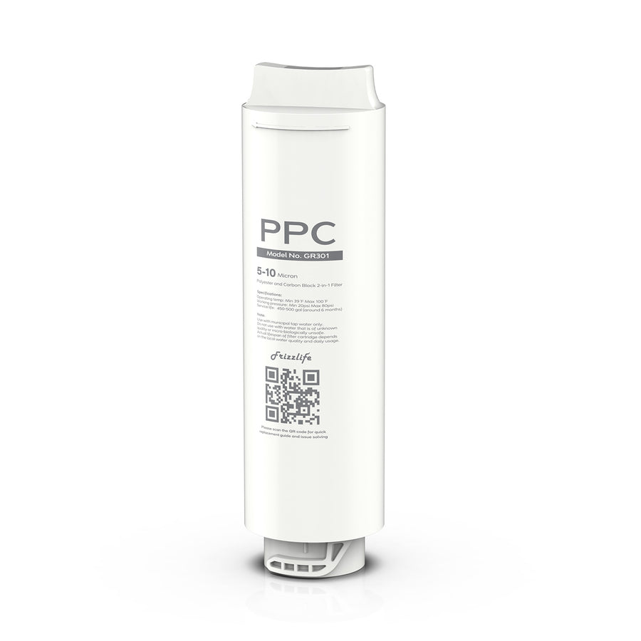 Frizzlife GR301 Replacement Filter Cartridge (PPC) For GX99 Ultra-Filtration Water Filter