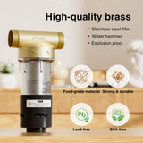 Frizzlife 40&100 Micron Spin Down Sediment Filter with Built-in Scraper, Reusable Whole House Pre-Filter for City/Well Water, Washing Machine, Flushable Filtration, 1"&3/4" NPT, BPA Free, JB40-100, view 5