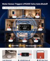 Frizzlife Smart Water Monitor & Automatic Shutoff with 3 Leak Sensors, LPG365-P-3S, view 5