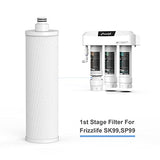 FRIZZLIFE UPDATED M3001 Replacement Filter Cartridge (S) for SK99 & SP99 Under Sink Filter System, view 2