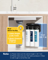 Frizzlife 900 GPD Non-Electric Tankless Reverse Osmosis System, M800-Basic, view 5