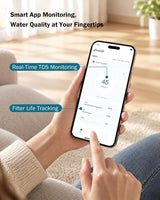 Frizzlife M800 Non-Electric Tankless RO Water Filter, 900GPD Alkaline Mineralized System, Smart WiFi App Control, Real-Time TDS & Filter Life Monitoring, Auto Flush, NSF/ANSI 58&372, 4:1 Pure to Drain, view 2