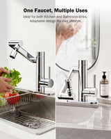 Frizzlife MF1080-S Series Bathroom & Kitchen Faucet with Water Filter, Polished Chrome, 360° Swivel Aerator, view 6