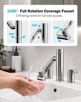 Frizzlife MF1080-X Series Bathroom & Kitchen Faucet with Water Filter, Polished Chrome, view 4
