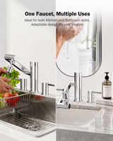 Frizzlife MF1080-X Series Bathroom & Kitchen Faucet with Water Filter, Polished Chrome, 360° Swivel Aerator, view 6