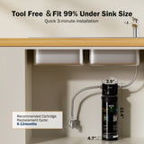 Frizzlife 0.5 Micron Direct-Connect Under-Sink Water Filter System, MK99-NEW, view 5