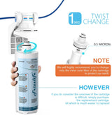 Frizzlife MP-HF Replacement Filter Cartridge Kit For MP99 - Includes Filter Cartridge and Filter Housing, view 2