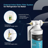 Frizzlife 0.5 Micron Inline Water Filter for Refrigerator & Ice Maker, MS99, view 5