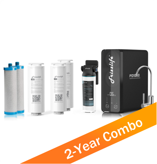 Frizzlife PD1000-TAM4 RO System with an Extra TWO-Year Filter Combo