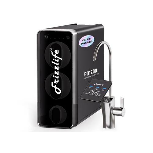 Frizzlife 1200 GPD Tankless Reverse Osmosis System โ Smart Faucet, PD1200