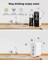 Frizzlife Reverse Osmosis Water Filter - Alkaline Mineral pH+, NSF/ASNI 58&53&42&372 Standard, 600GPD Tankless RO Reverse Osmosis System, Under Sink, 2:1 Pure to Drain, Smart LED Faucet, PD600-N, view 4