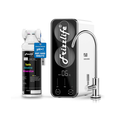 Frizzlife 600 GPD Tankless Reverse Osmosis System โ Alkaline, PD600-TAM3
