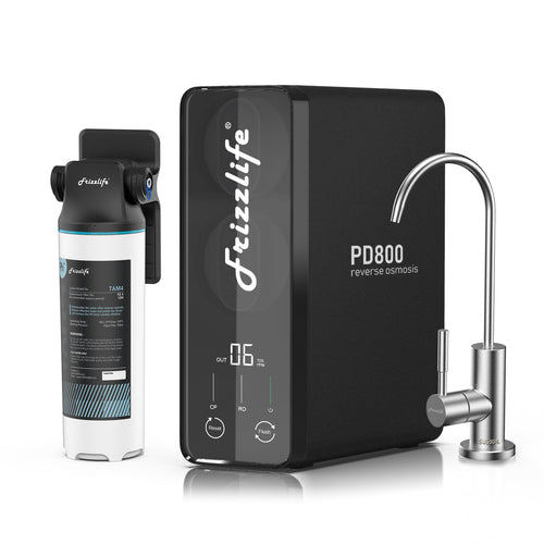 Frizzlife 800 GPD Tankless Reverse Osmosis System โ Remineralization, PD800-TAM4