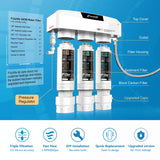Frizzlife SK99-NEW Under Sink Water Filter with a TWO-Year Replacement Filters Combo, view 3
