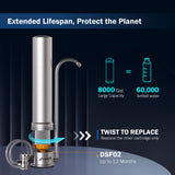 Frizzlife Stainless Steel Countertop Water Filter System, SS99, view 6