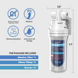 Frizzlife Reverse Osmosis Alkaline Remineralization Inline Post Filter, TD-9, view 6