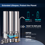 Frizzlife 9-Stage Stainless Steel Countertop Water Filter System, TS99, view 2