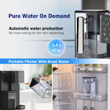 Frizzlife Countertop Reverse Osmosis System - WB99-Instant Hot RO System with Portable Water Pitcher, NSF/ANSI 58 Certified Elements, 3.5:1 Pure to Drain, No Installation, USA Tech Support, view 5