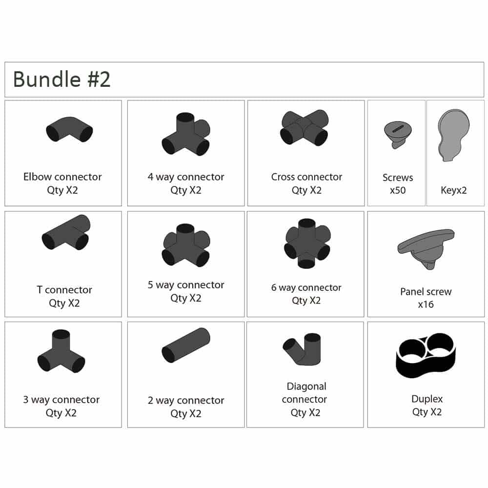 Funphix Bundle of Connectors and Screws, view 2