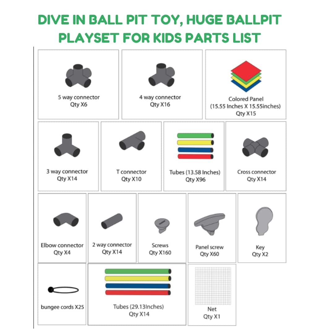 Funphix Dive In Ball Pit Toy, Huge Ballpit Playset for Kids | Outdoor & Indoor Large & Enclosed Ball pit, view 4