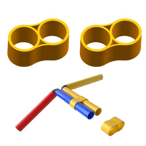 Funphix Parts and Building Set Add-ons – Duplex Connector X2
