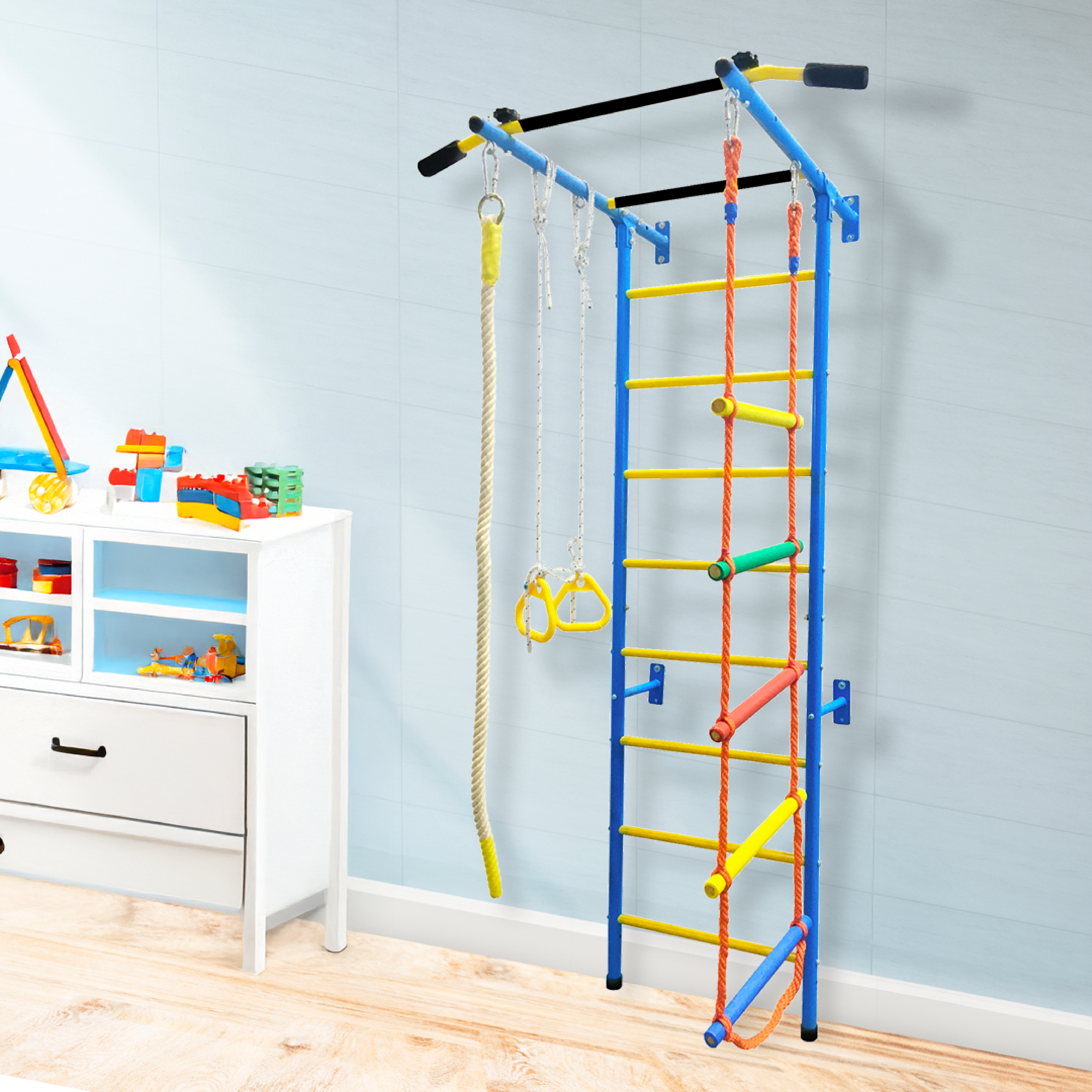 Funphix 5 In 1 Swedish Ladder Wall Gym Set, view 5