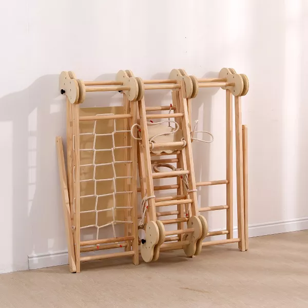 Funphix 5 In 1 Wooden Climber – Natural, view 5
