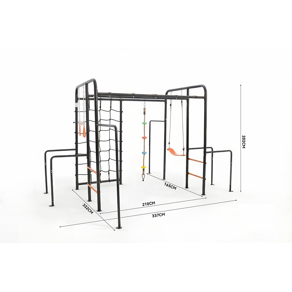 Funphix Climbing Frame & Monkey Bar Playset, view 3