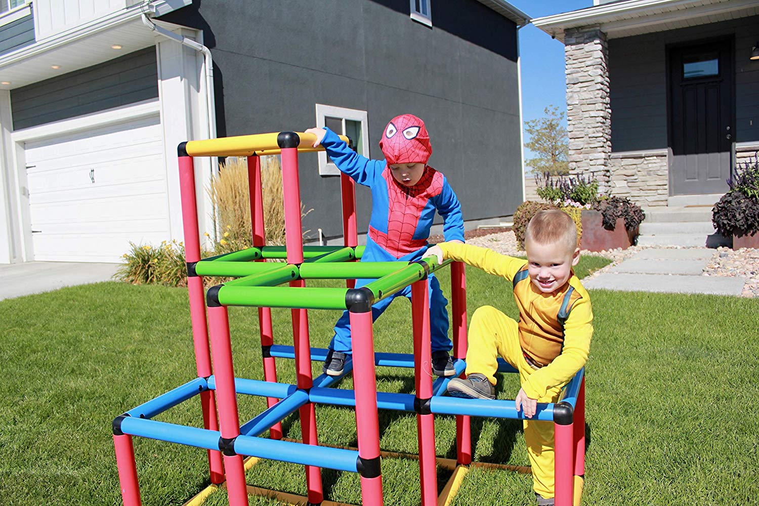 Funphix Climbing Gyms Playset Structure, Build & Play Indoor/ Outdoor Climbers For Kids, view 3