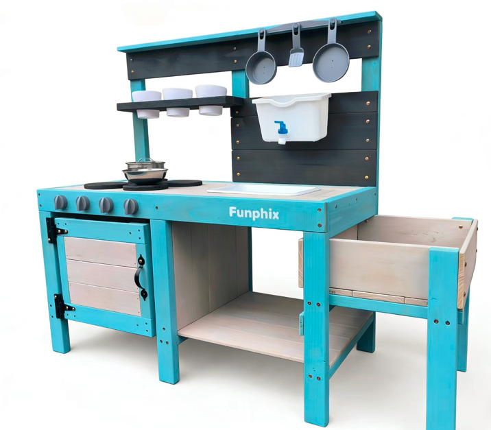Funphix Indoor/Outdoor Mud Kitchen Playset for Kids, view 5