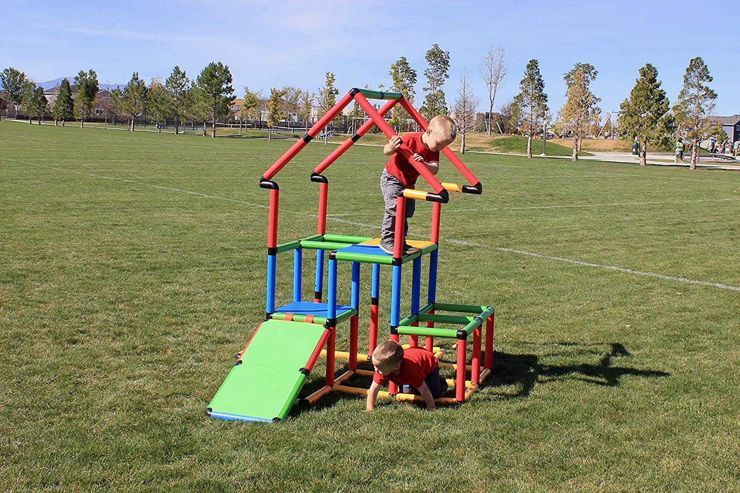 Funphix “Jumbo” 467 Piece Construction Toy Set – Building Play-Structures for Indoors & Outdoors – Fun & Educational Learning Toys for Ages 2 to 12, view 2