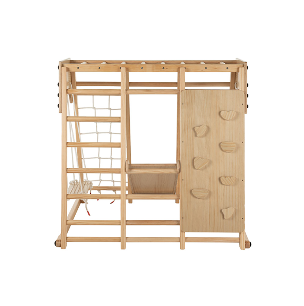 Funphix Kids Indoor Playground Playset and Jungle Gym – Slide, Monkey Bars, Swing Set and Rock Climbing Wall for Kids; Play Structure and Swing Set, view 4