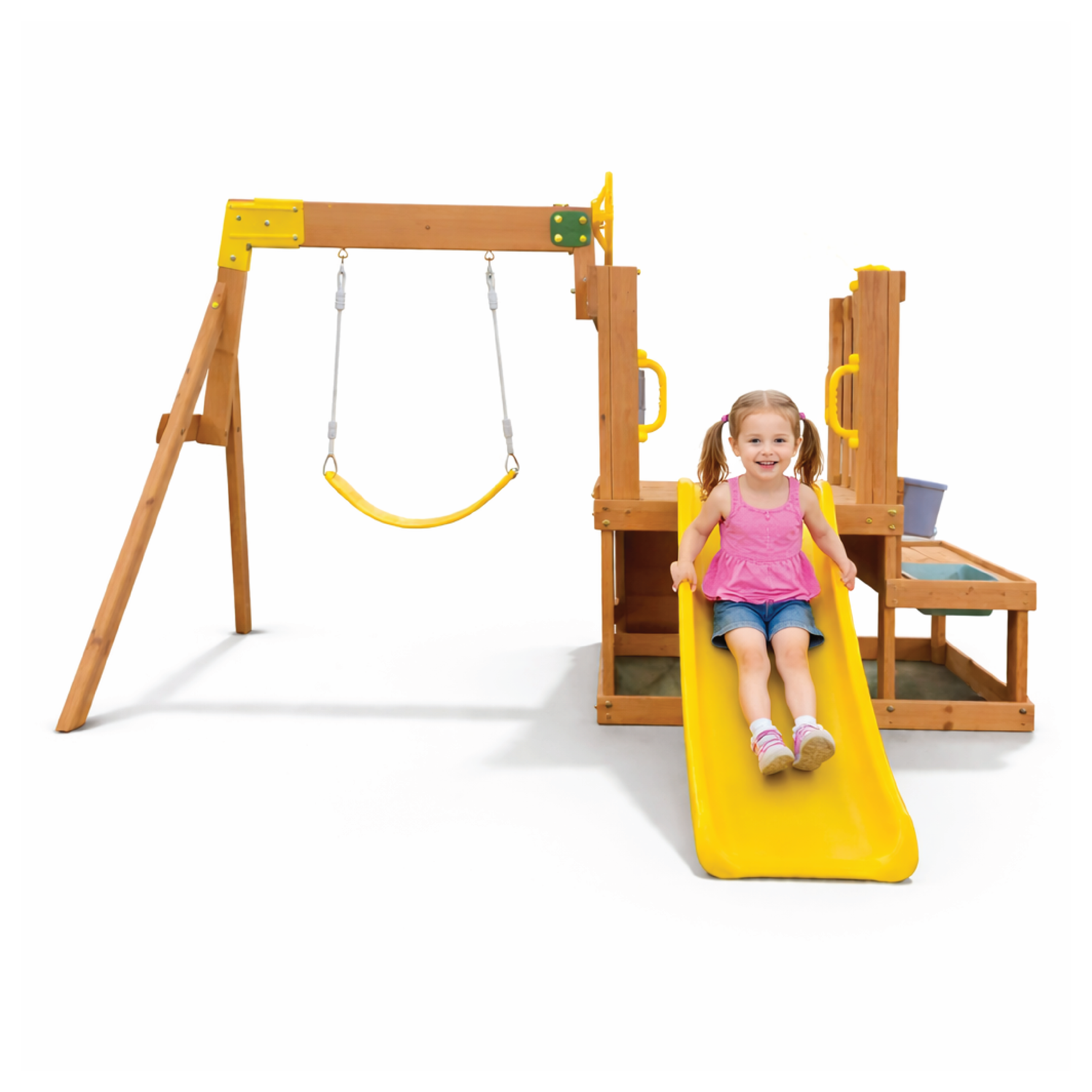 Funphix Kids Playhouse with Slide, Swing and Water Play Box, view 4