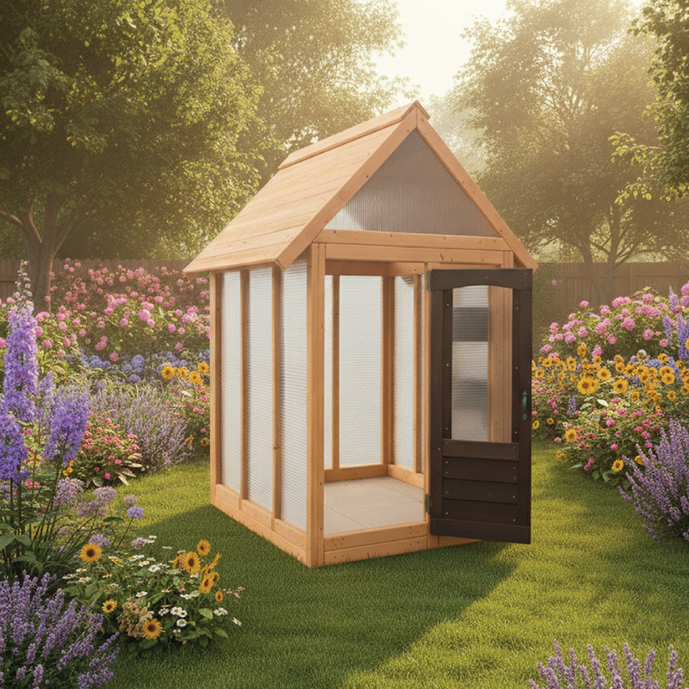 Funphix Kids Walk-In Garden Greenhouse Kit for Outdoors, view 3