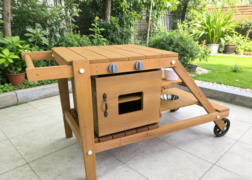 Funphix Mud Kitchen On Wheels for Kids, view 4