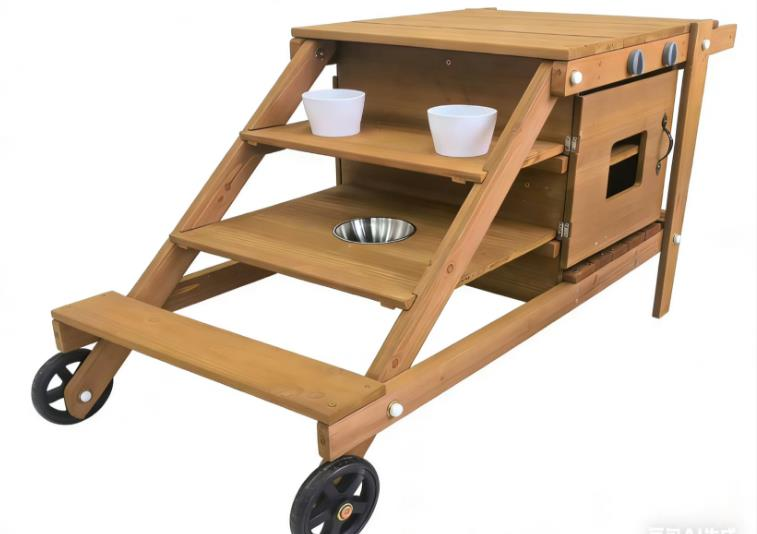 Funphix Mud Kitchen On Wheels for Kids, view 6