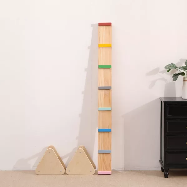 Funphix Wooden 2 in 1 Seesaw and Balance Beam, view 2