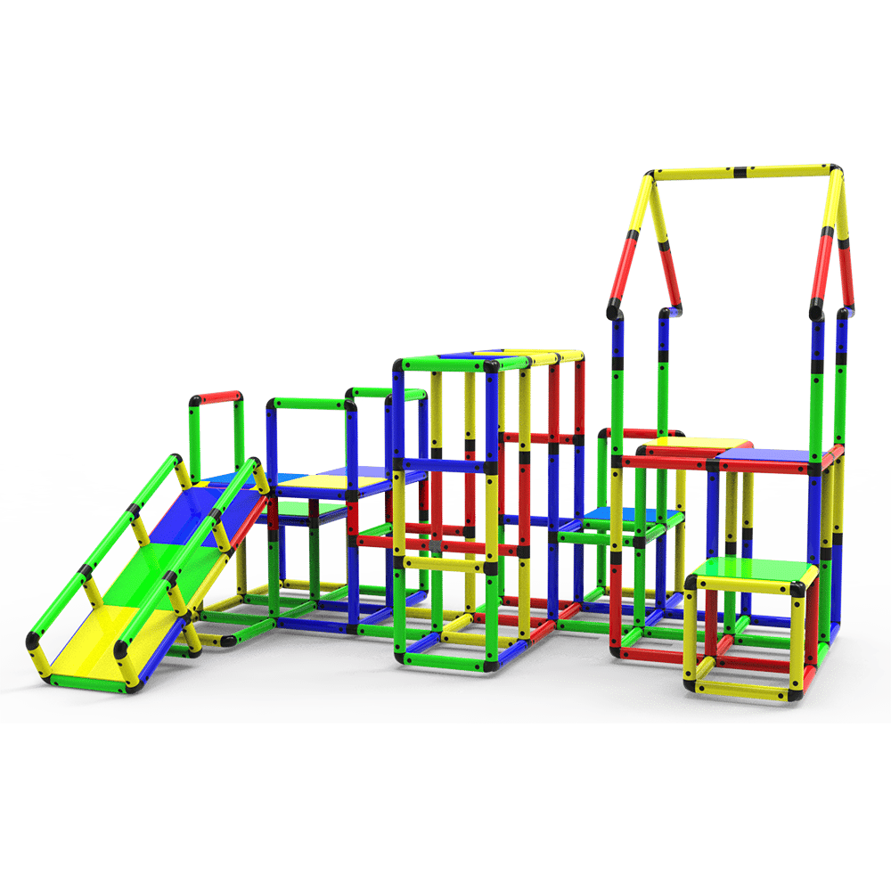 Funphix Giant Gym Modular Life-Size Playset, Kids Climbing Frame For Kids | Indoor & Outdoor Climbing Structure, view 3