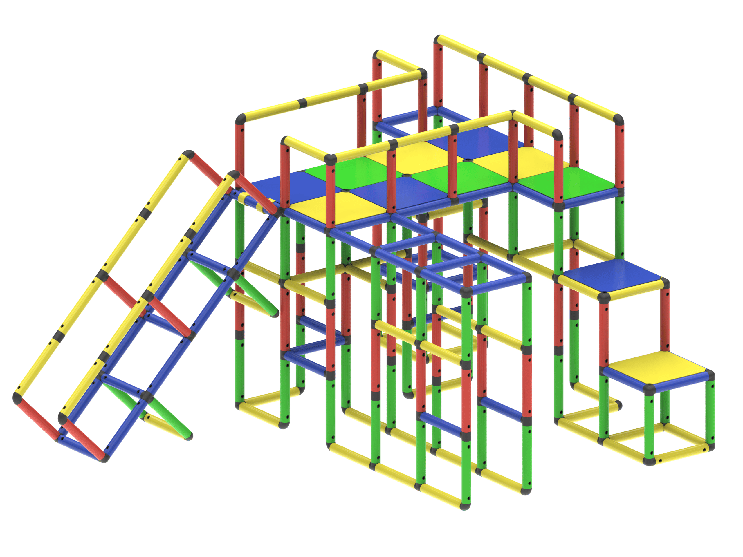 Funphix Mega 4-Story Playhouse Fun Set for Children 5yrs and Up | Indoor and  Outdoor Playsets & Slides, view 4