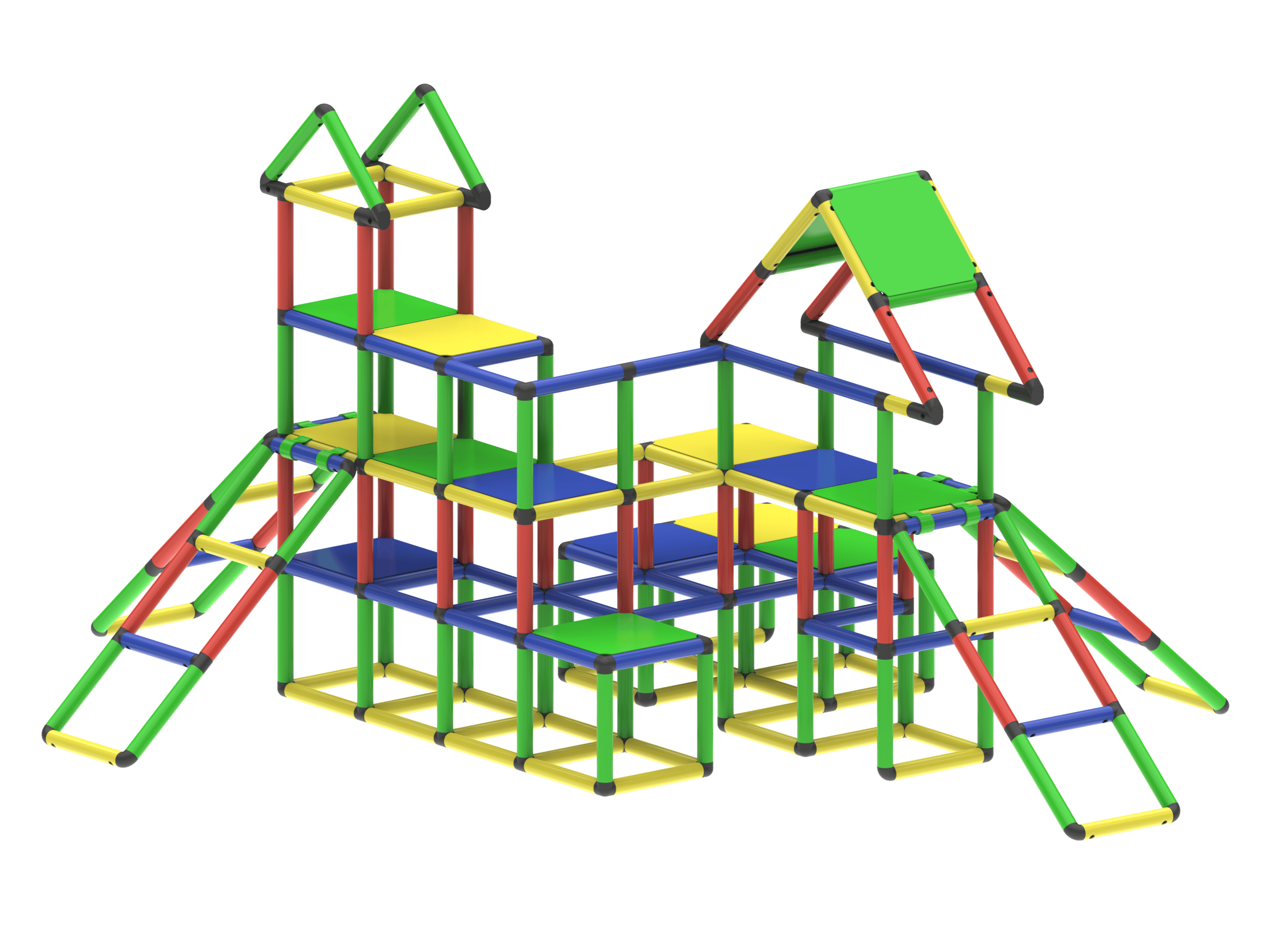 Funphix Mega 4-Story Playhouse Fun Set for Children 5yrs and Up | Indoor and  Outdoor Playsets & Slides, view 6