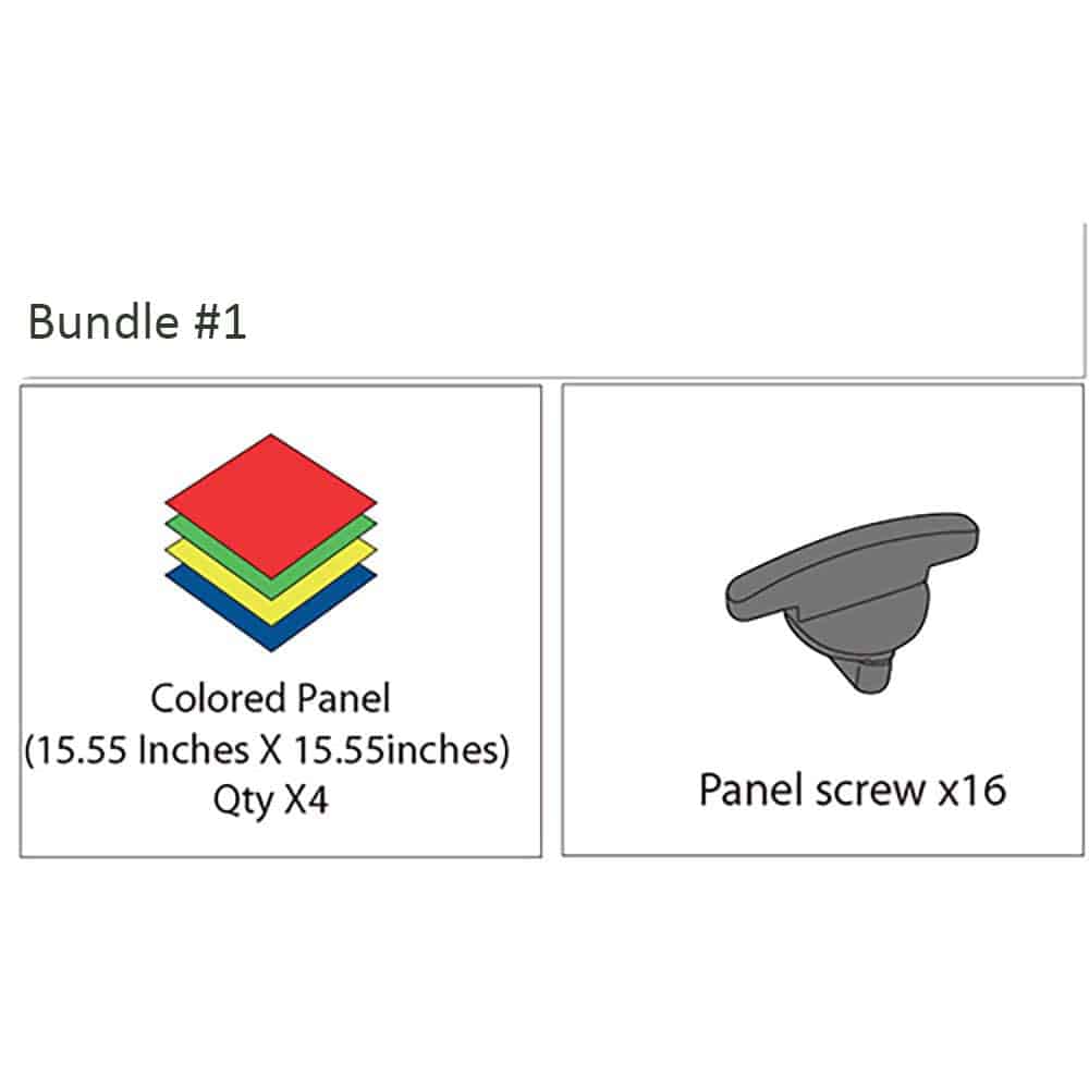 Funphix Set of 4 Panels and Panel Screws, view 2