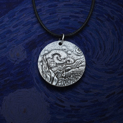 Galartsy The Starry Night Van Gogh Necklace