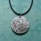 Galartsy The Starry Night Van Gogh Necklace, view 3