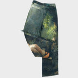 Galartsy Abstract Art Print Baggy Jeans, view 3