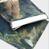 Galartsy Abstract Art Print Baggy Jeans, view 4